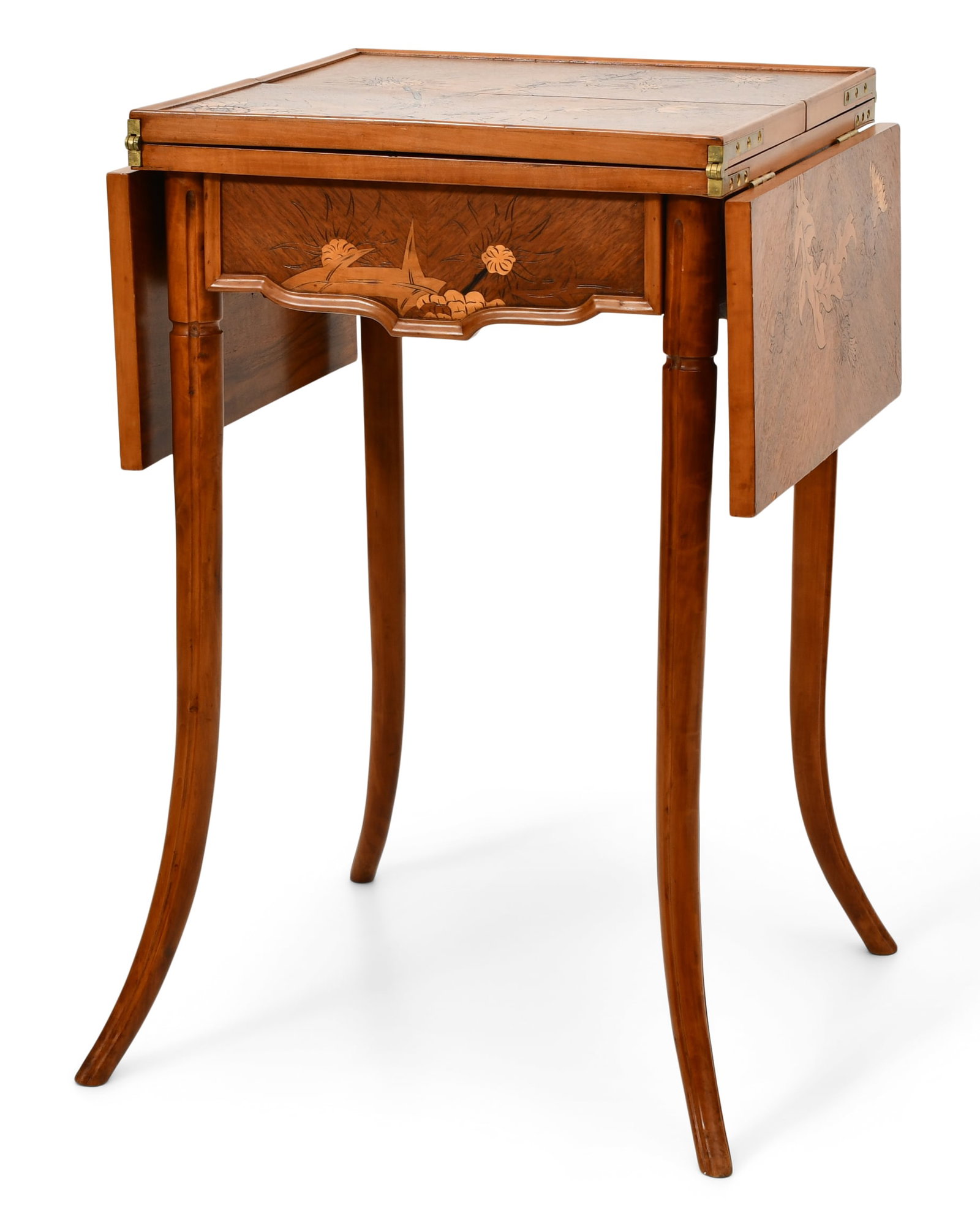 Émile Gallé (French, 1846-1904), Marquetry Side Table (1 of 9)