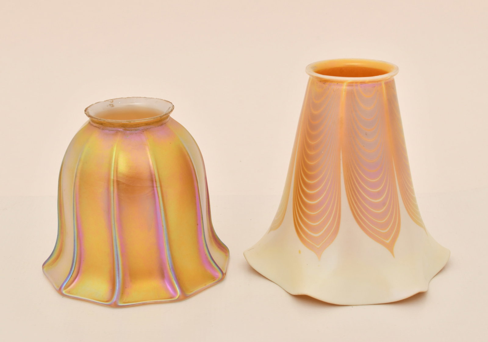 Five Steuben Glass Shades - 2