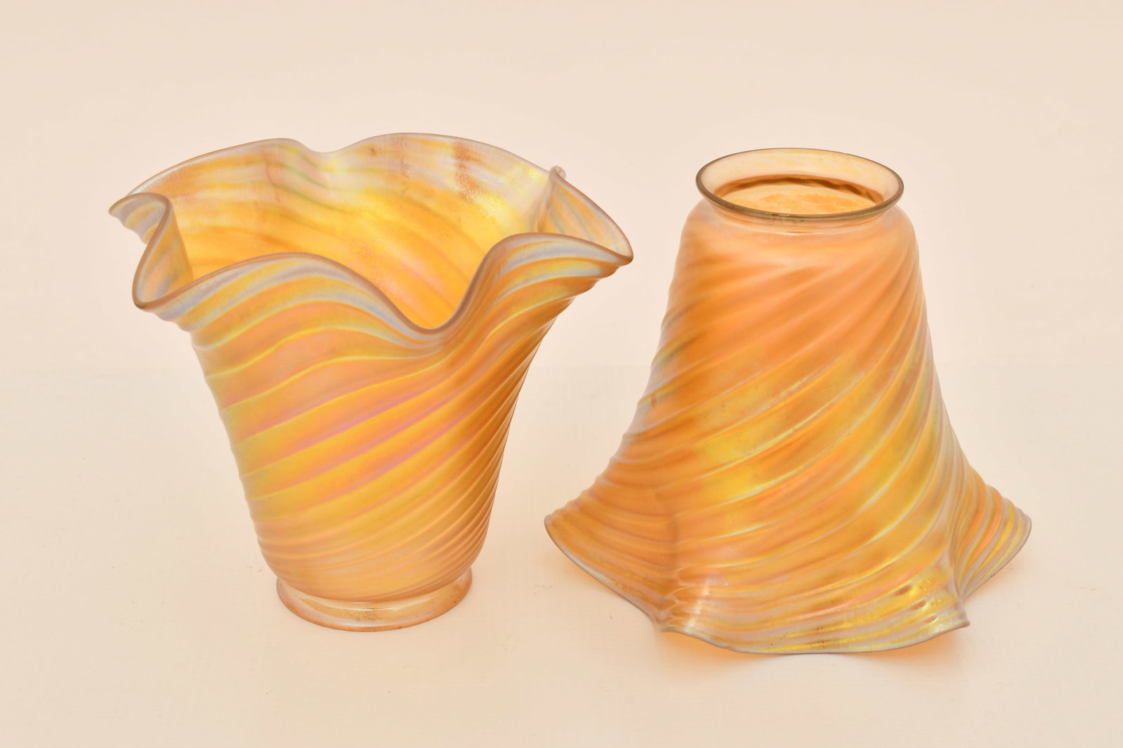 Five Steuben Glass Shades - 4