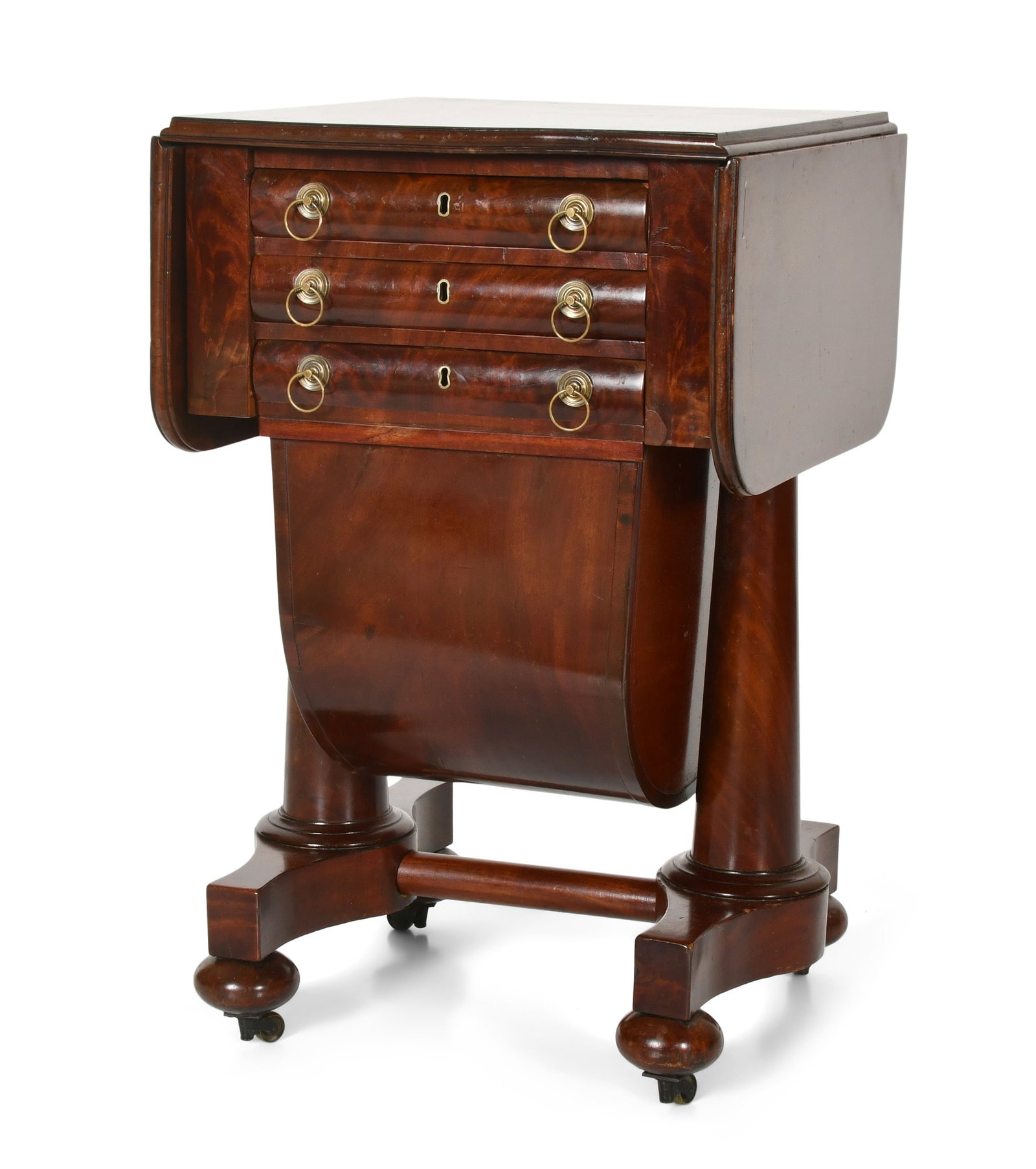 American Classical Mahogany Worktable (1 of 8)