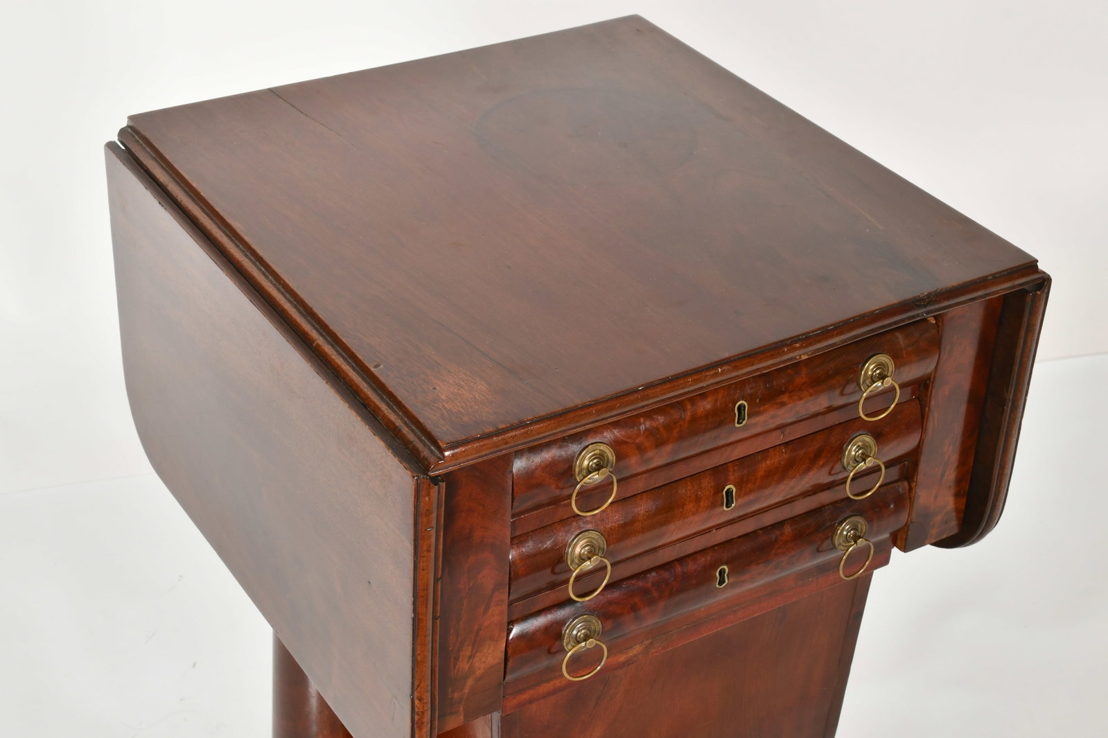 American Classical Mahogany Worktable - 5