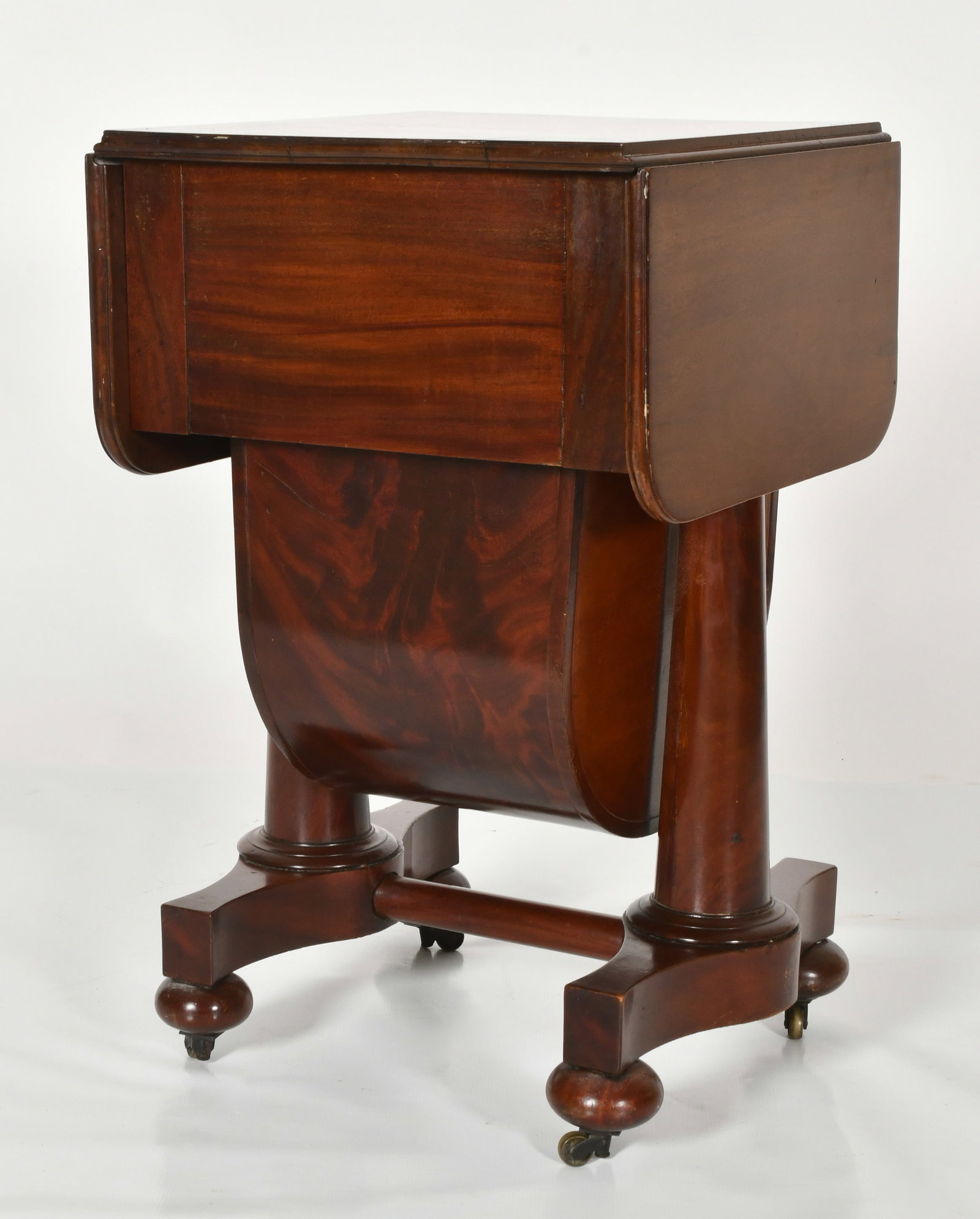 American Classical Mahogany Worktable - 6