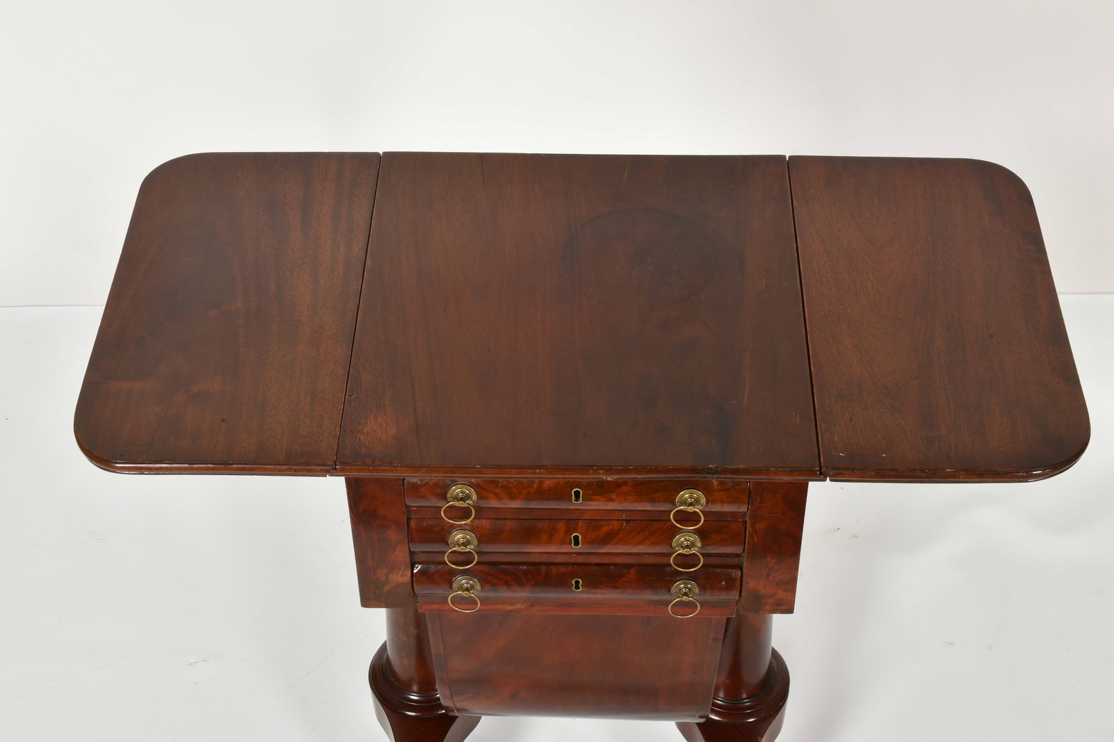 American Classical Mahogany Worktable - 8