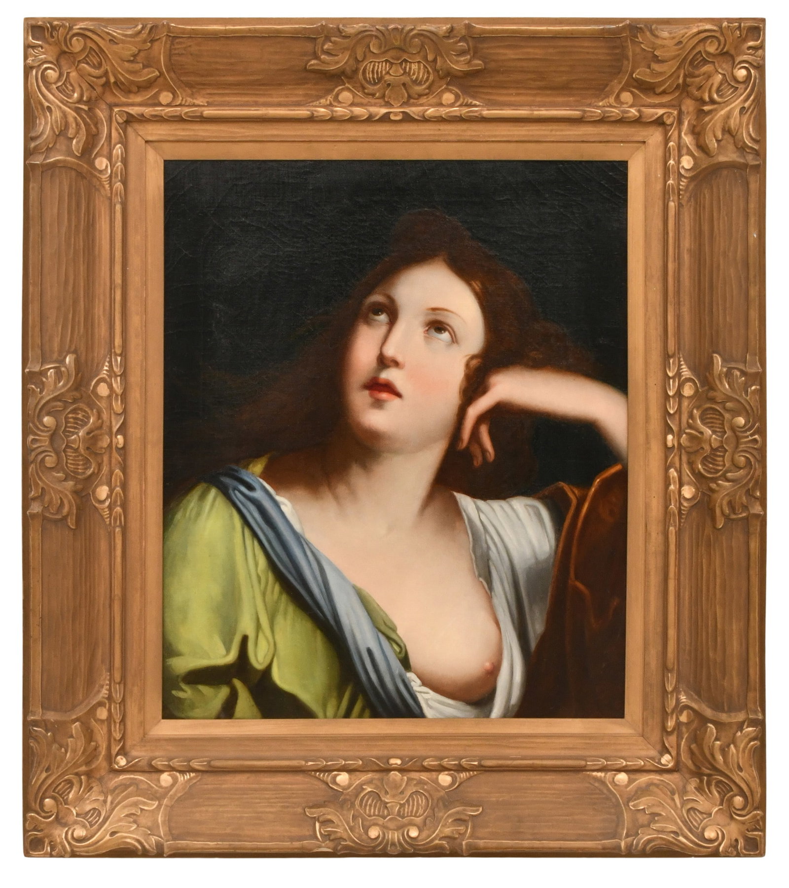 School of Daniel Huntington (American, 1816-1906), "A Sybil," Oil on Canvas: School of Daniel Huntington (American, 1816-1906), "A Sybil," Oil on Canvas 24 x 20 inches (canvas) 34 1/2 x 30 1/2 inches (frame) Provenance: Private Collection, Connecticut