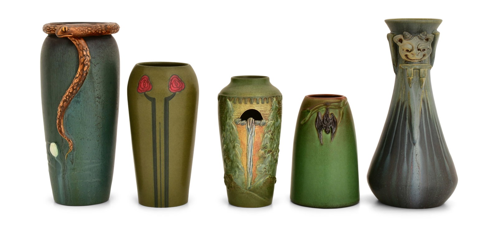 Group of Five Ephraim Pottery Vases (1 of 8)