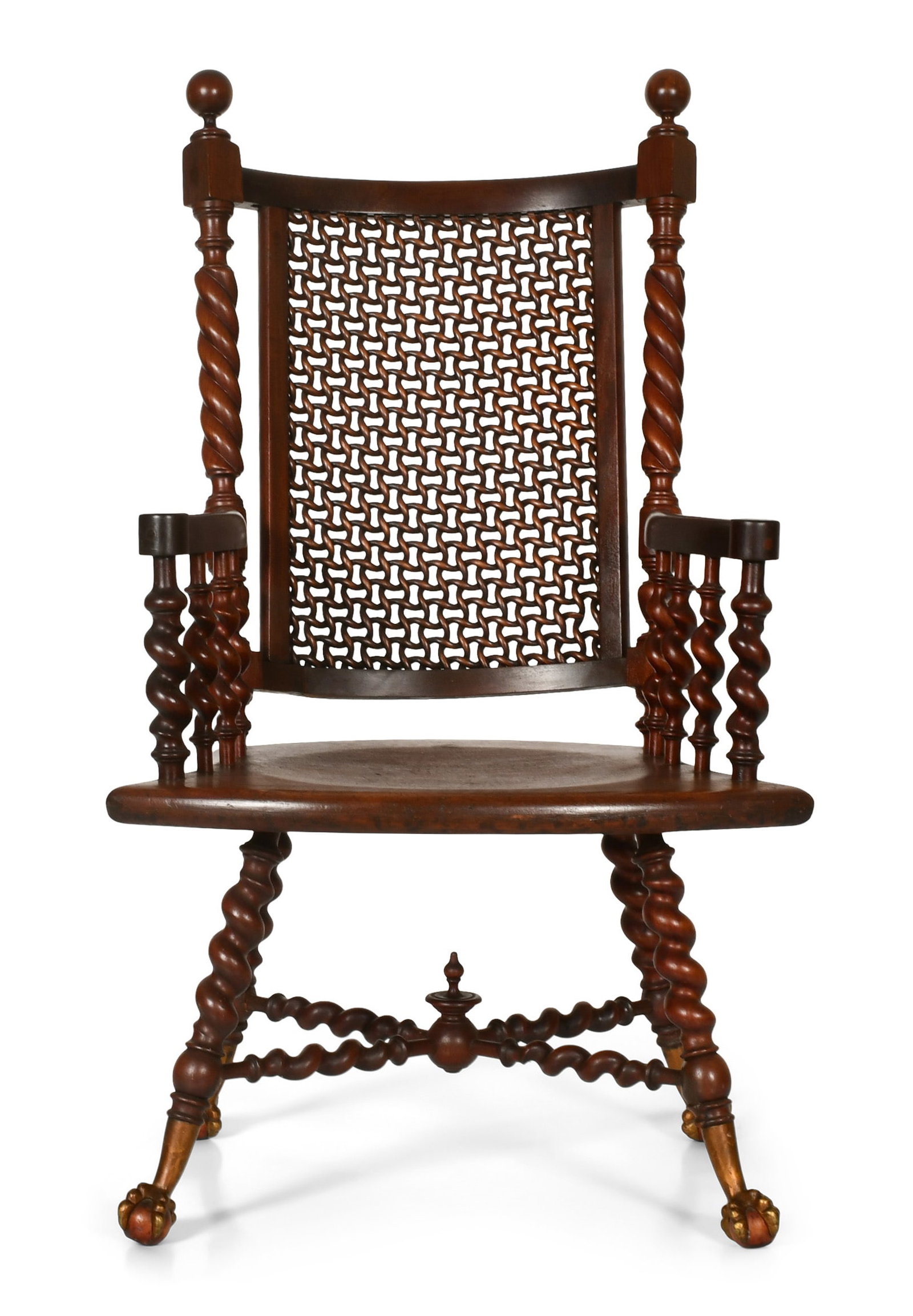 Merklen Brothers Bronze-Mounted Mahogany Chair (1 of 6)