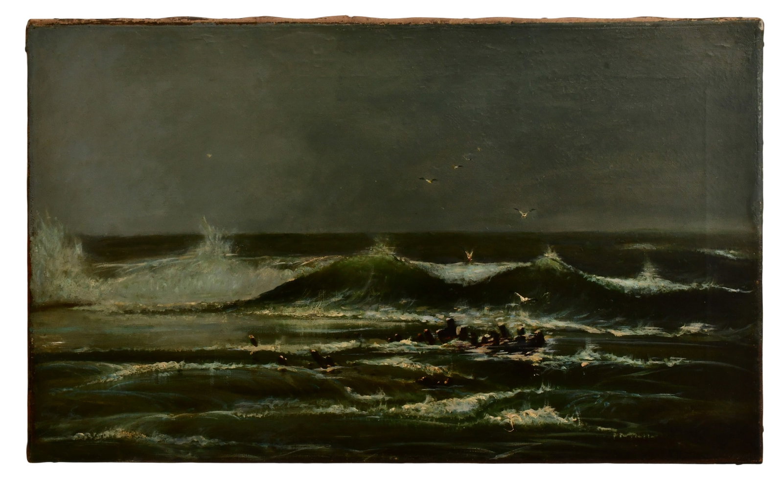 Henry Hobart Nichols (American, 1869-1962), "After the Storm": Henry Hobart Nichols (American, 1869-1962) "After the Storm" oil on canvas signed "H. Nichols" and titled 15 x 25 inches