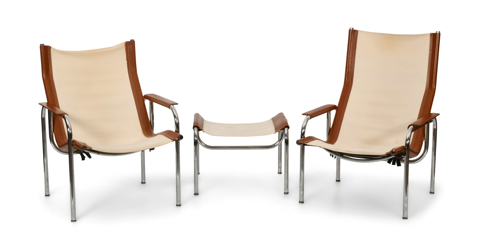Hans Eichenberger, Two Chairs & Ottoman (1 of 8)