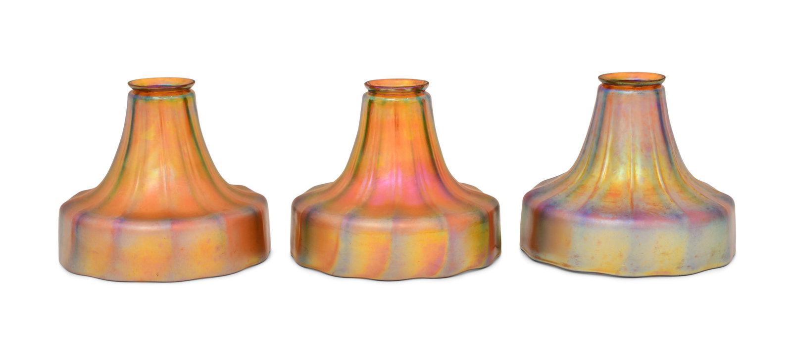 Three Steuben Glass Shades (1 of 4)