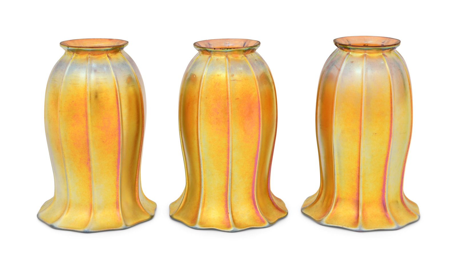 Three Steuben Glass Shades (1 of 3)