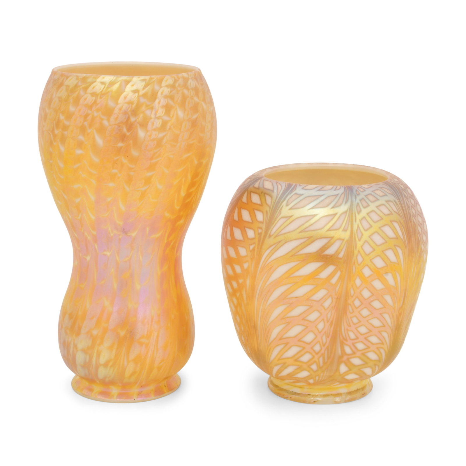 Two Quezal Art Glass Decorated Shades (1 of 5)