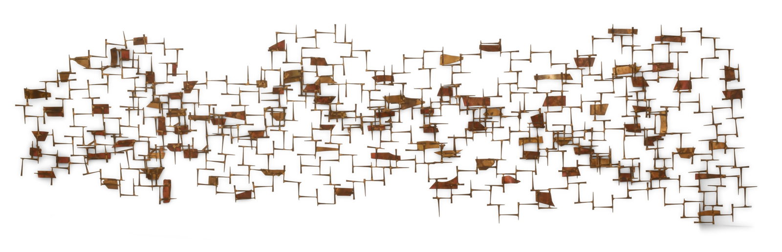 Brutalist Mid-Century Modern Welded Nail Sculpture (1 of 1)