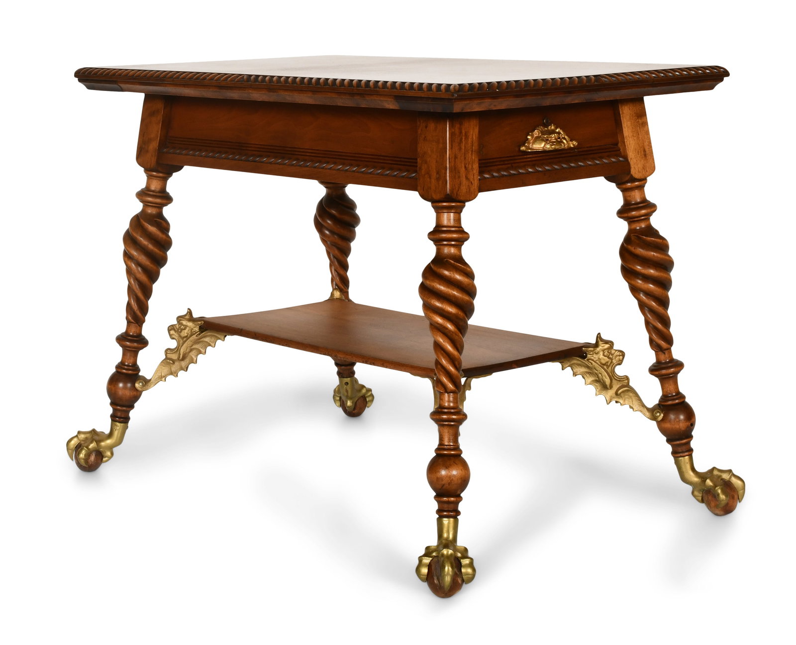Merklen Brothers Bronze-Mounted Mahogany Table (1 of 5)