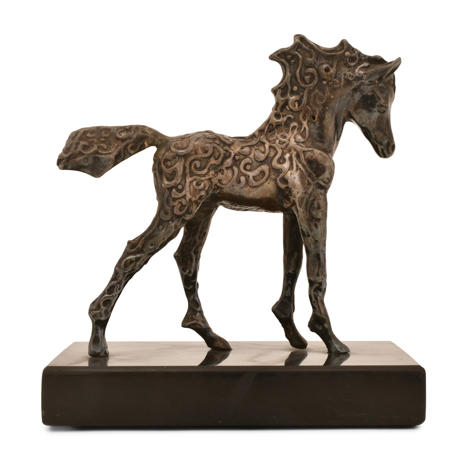 A Sterling Silver Sculpture of a Horse (1 of 6)