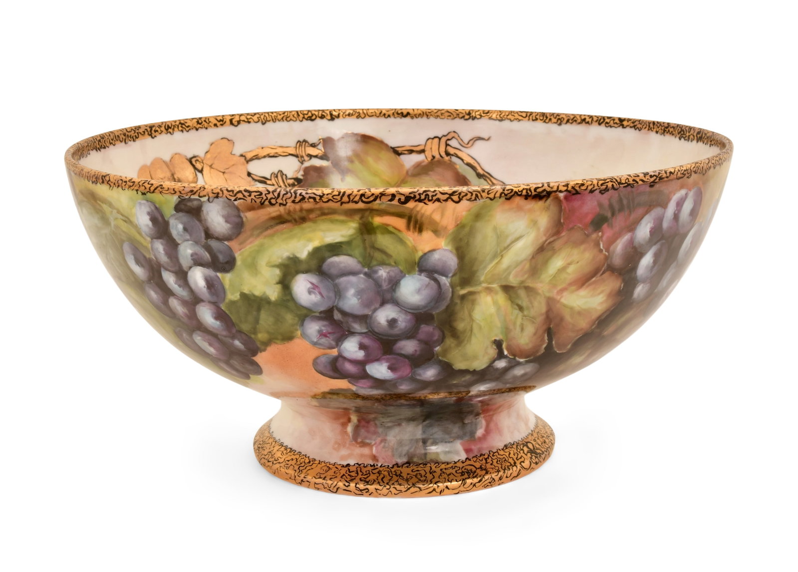 William Guerin & Co. Limoges Porcelain Bowl with Grapes (1 of 5)