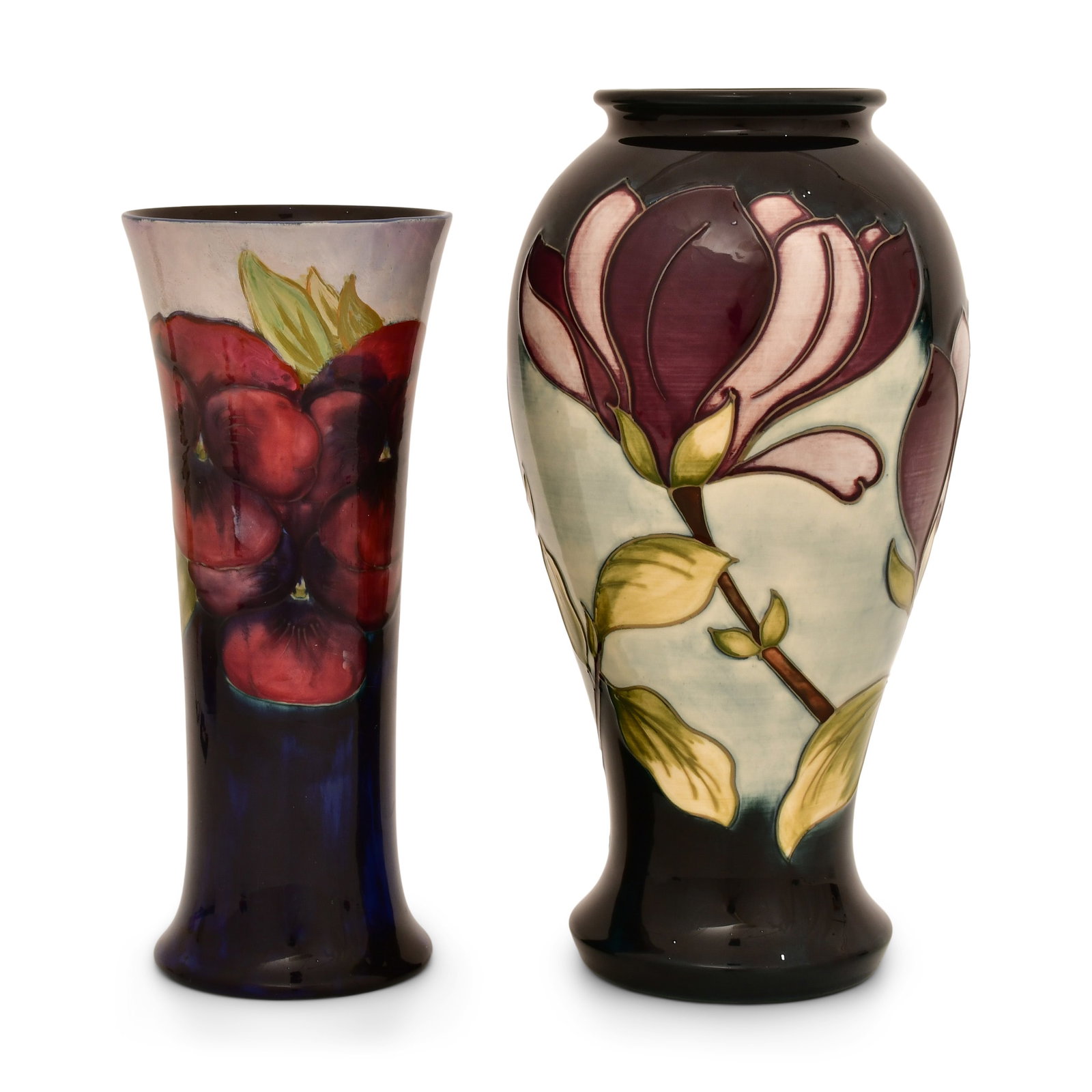 Two Moorcroft Pottery Floral Vases (1 of 5)