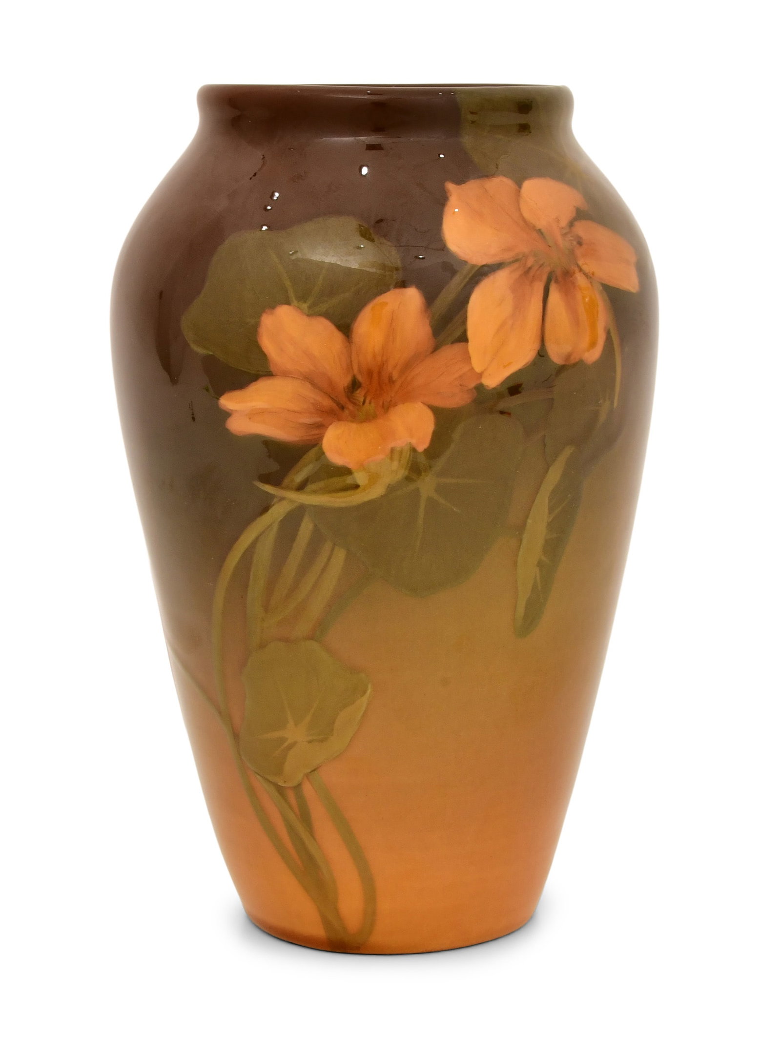 Rookwood Pottery Standard Glaze Floral Vase, Decorated by Lenore Asbury (1 of 4)