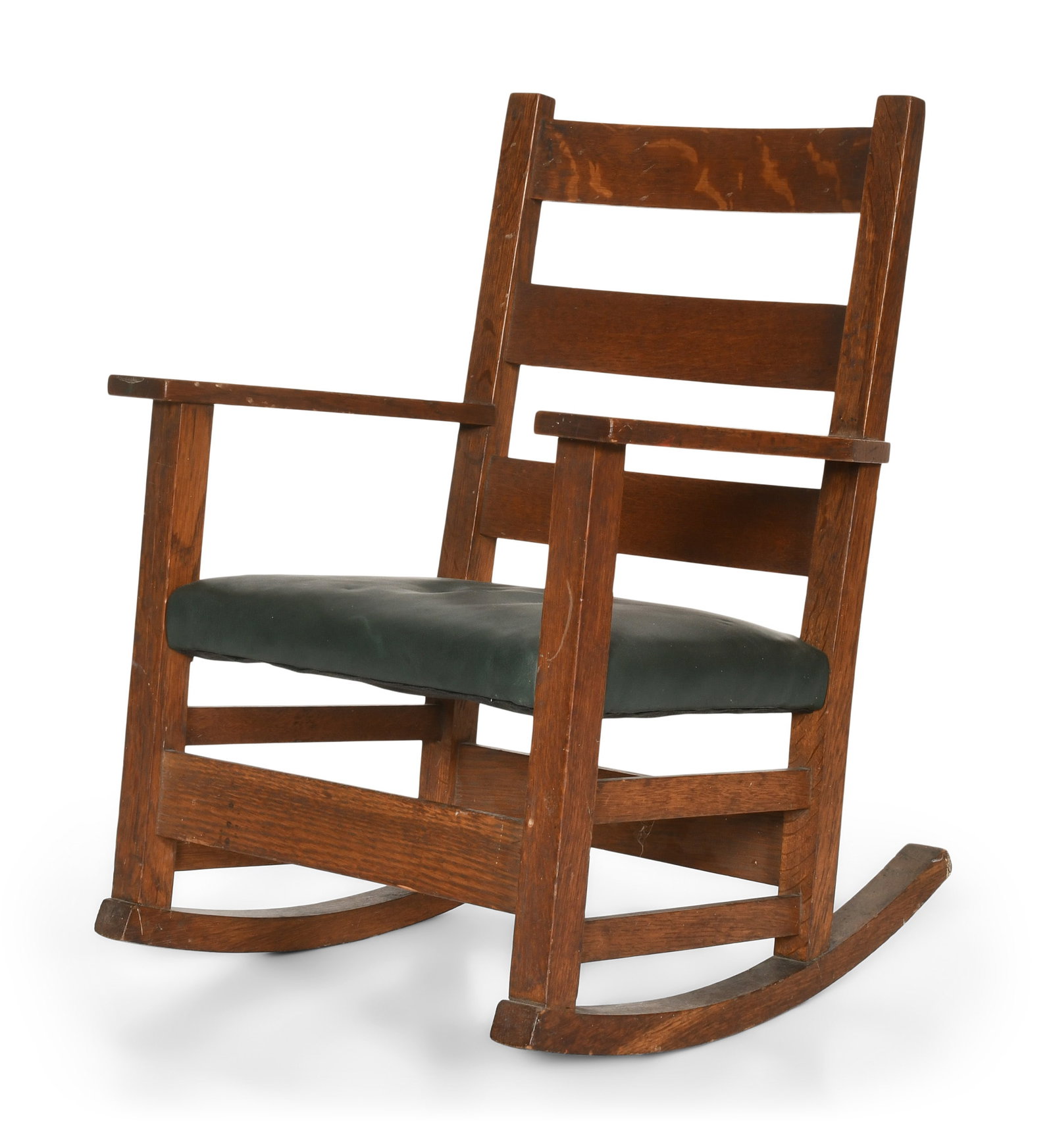 Gustav Stickley (1858-1942), Child's Rocking Chair: Gustav Stickley (American, 1858-1942) Child's Rocking Chair circa 1910 oak signed with firm's branded mark 25 x 18 x 20 1/2 inches Provenance: Private Collection, New York
