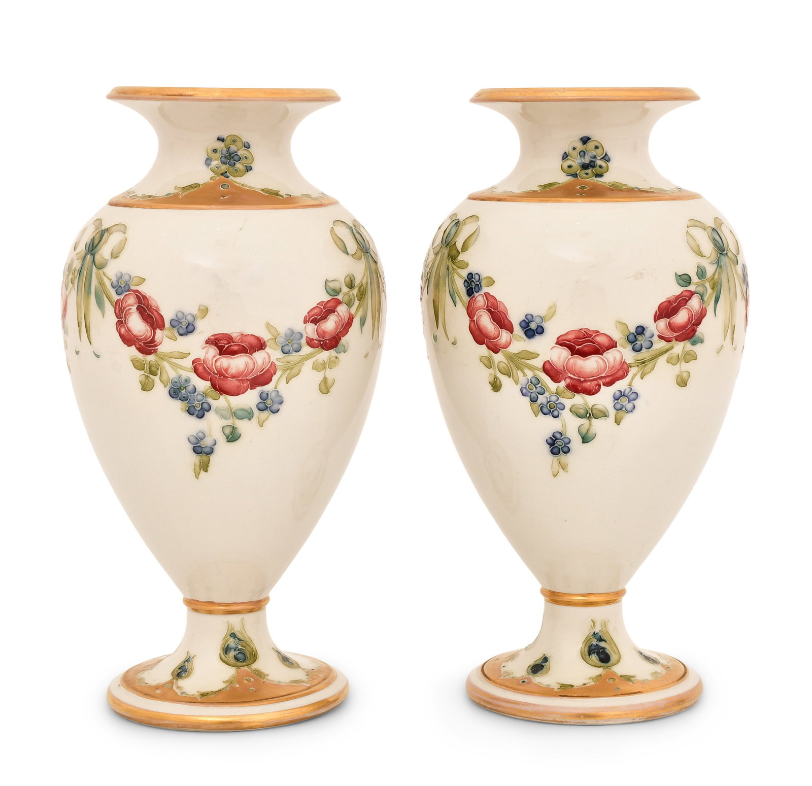 Two Moorcroft Pottery Floral Vases (1 of 5)