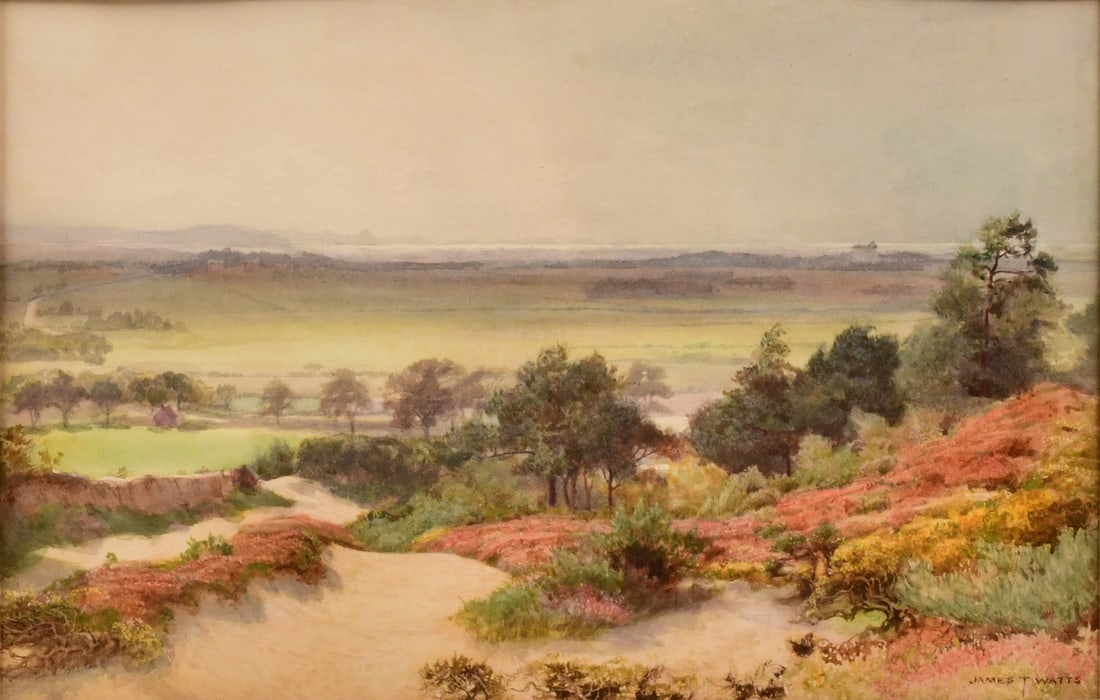 James Thomas Watts (English, 1853-1930), Spring Landscape (1 of 4)