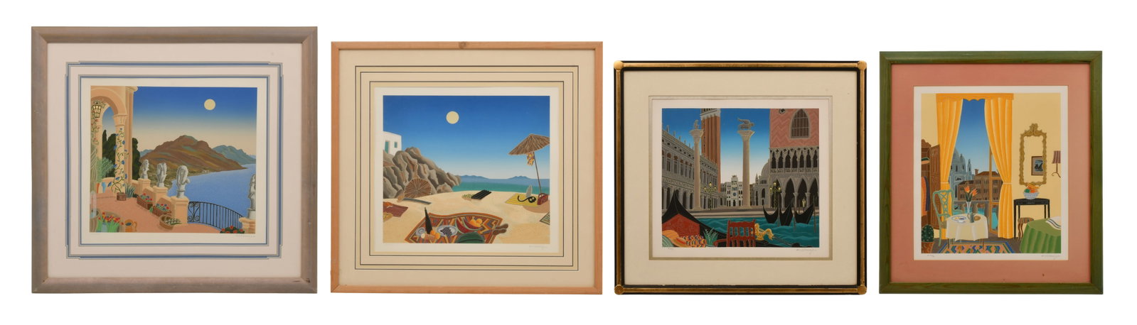 Thomas Frederick McKnight (American, b. 1941), Four Serigraphs (1 of 13)