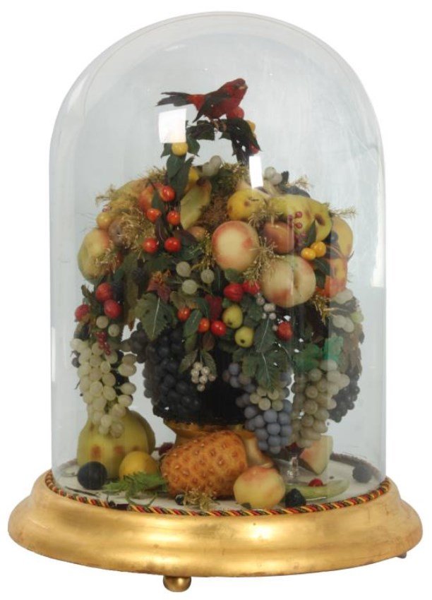 Large Victorian Wax Fruit Dome Display Oct 26, 2013 Fontaine's