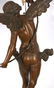Lg. French Figural Swinging Arm Clock - 9
