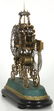 19th C. Brass Double Fusee Skeleton Clock - 3