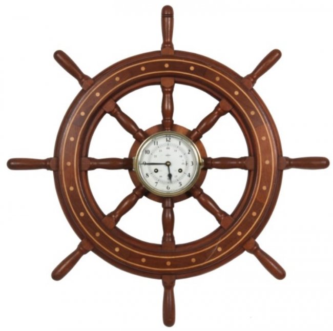 Swift & Anderson Ship’s Wheel Clock