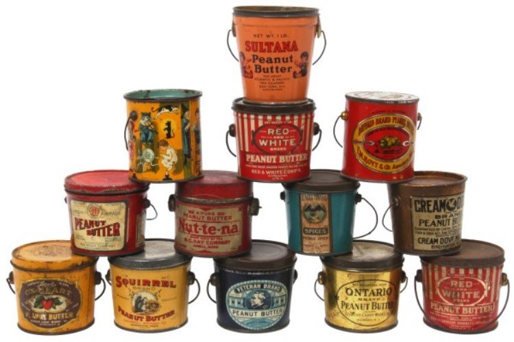 13 Peanut Butter Tin Pails: 13 Peanut Butter Tin Pails