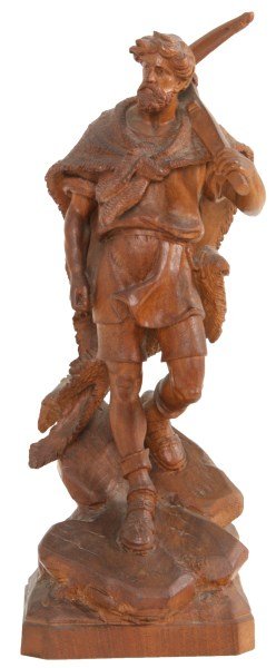 12 in. Black Forest Carving of William Tell (1 of 9)