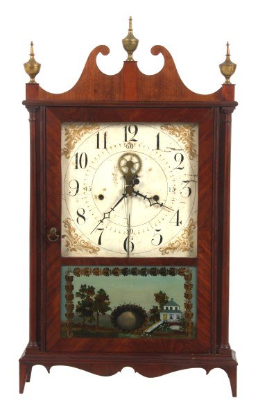 Eli Terry Pillar & Scroll Mantle Clock (1 of 10)