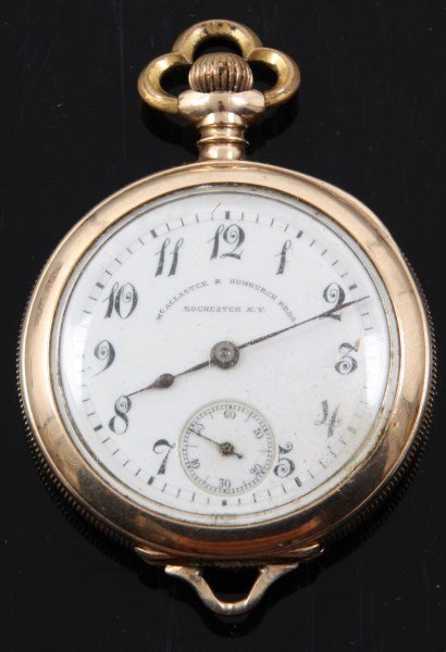Women's Vacheron & Constantin: Women’s Vacheron & Constantin pendant movement that sets and runs showing a clean McCallaster & Humburgh Bros. Rochester, NY Private Label dial has been cased in a 14K AWC Co case showing minor impe