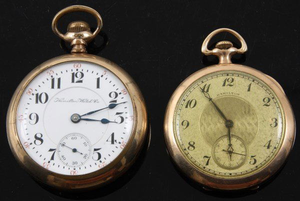 Lot of 2 Hamilton Pocket Watches (1 of 10)