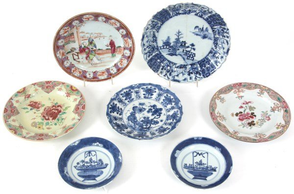 7 Plates Kangxi & Qianlong Period (1 of 10)