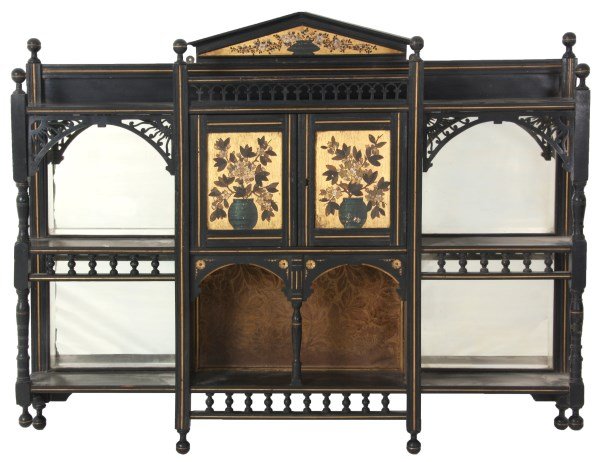 Aesthetic Ebonized Wall Cabinet (1 of 7)