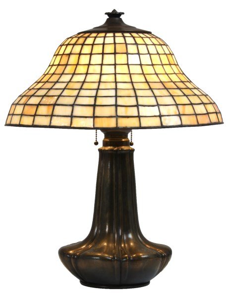 18 in. Leaded Geometric Table Lamp (1 of 9)
