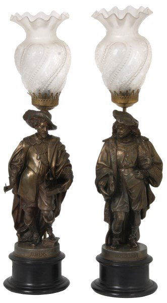 Figural Rembrandt & Rubens table Lamps (1 of 10)