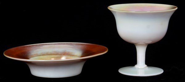 Steuben Artglass Sherbet & Under Plate (1 of 6)