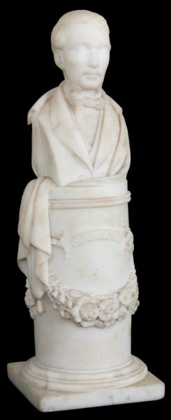 Carved Alabaster Bust of a Man (1 of 10)