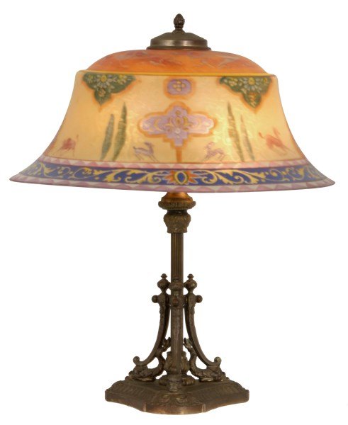 Pairpoint 19 in. Reverse Painted Table Lamp (1 of 10)
