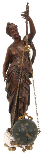 2 Chain Inverted Pendulum Mystery Swinging Clock (1 of 10)