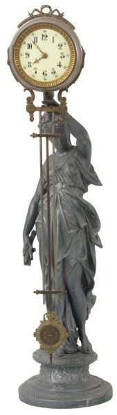 Guilment French Figural Swinging Mystery Clock (1 of 10)