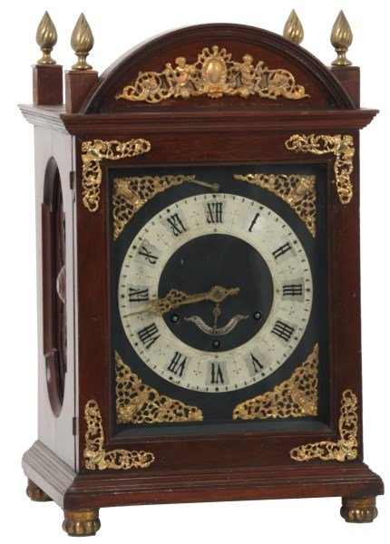 New Haven Mahogany 8 Bell Bracket Clock (1 of 10)