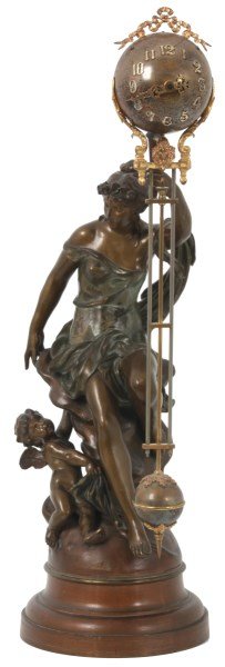 Ansonia Figural Swinging Mystery Clock - Fortuna (1 of 10)