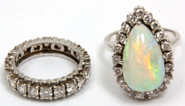 2 Rings Gold & Opal - Platinum & Diamonds (1 of 10)