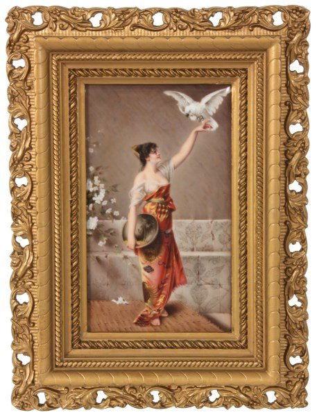 KPM Hand Painted Porcelain Plaque (1 of 8)