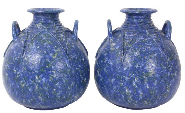 Pr. Monumental Pottery Floor Vases (1 of 6)