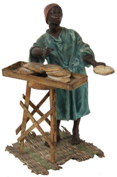Bergman Cold Painted Bronze Bread Vendor (1 of 8)