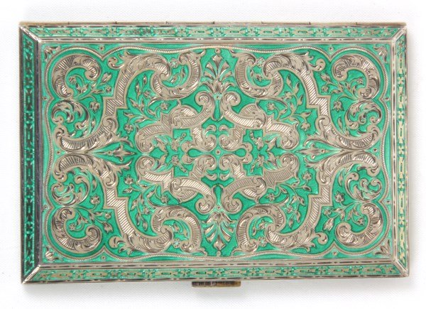Austrian Sterling Silver & Enamel Card Case (1 of 6)